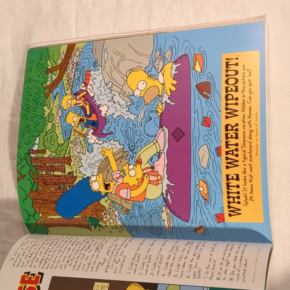 1992 The Simpsons Fun Book in the Sun Activity Bart Games Matt Groenings Vtg 90s - Picture 4 of 8